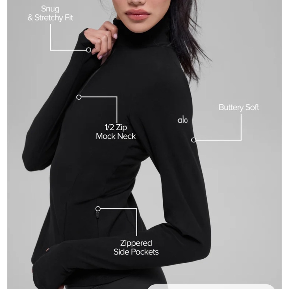 Alo Alosoft 1/2 Zip Rapid Pullover